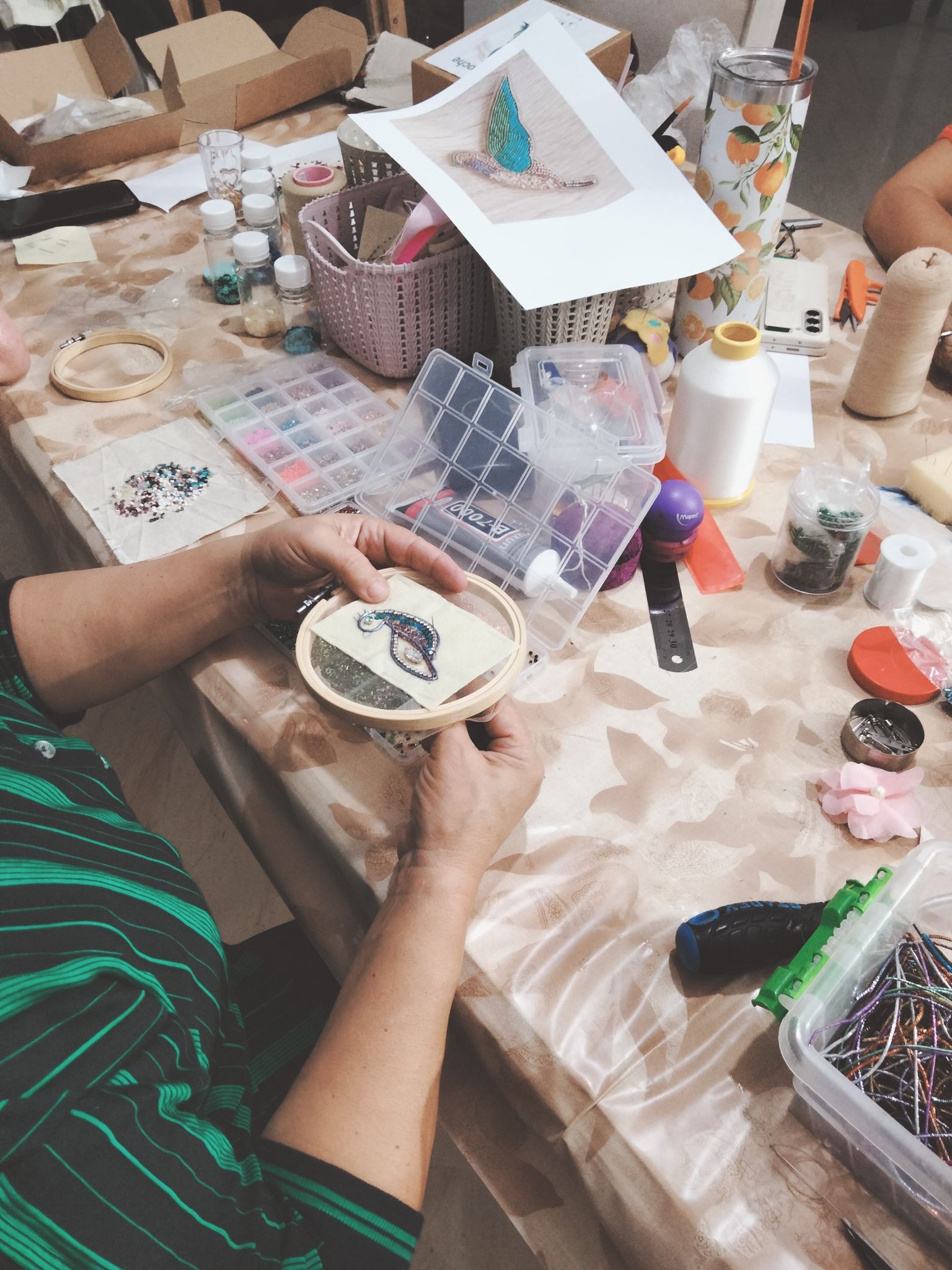 workshops pratiques de broderie